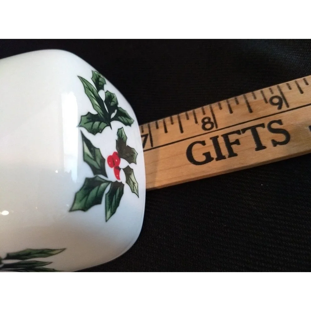 Formalities Covered Butter Dish Holly Collection Baum Bros Porcelain Holiday NEW